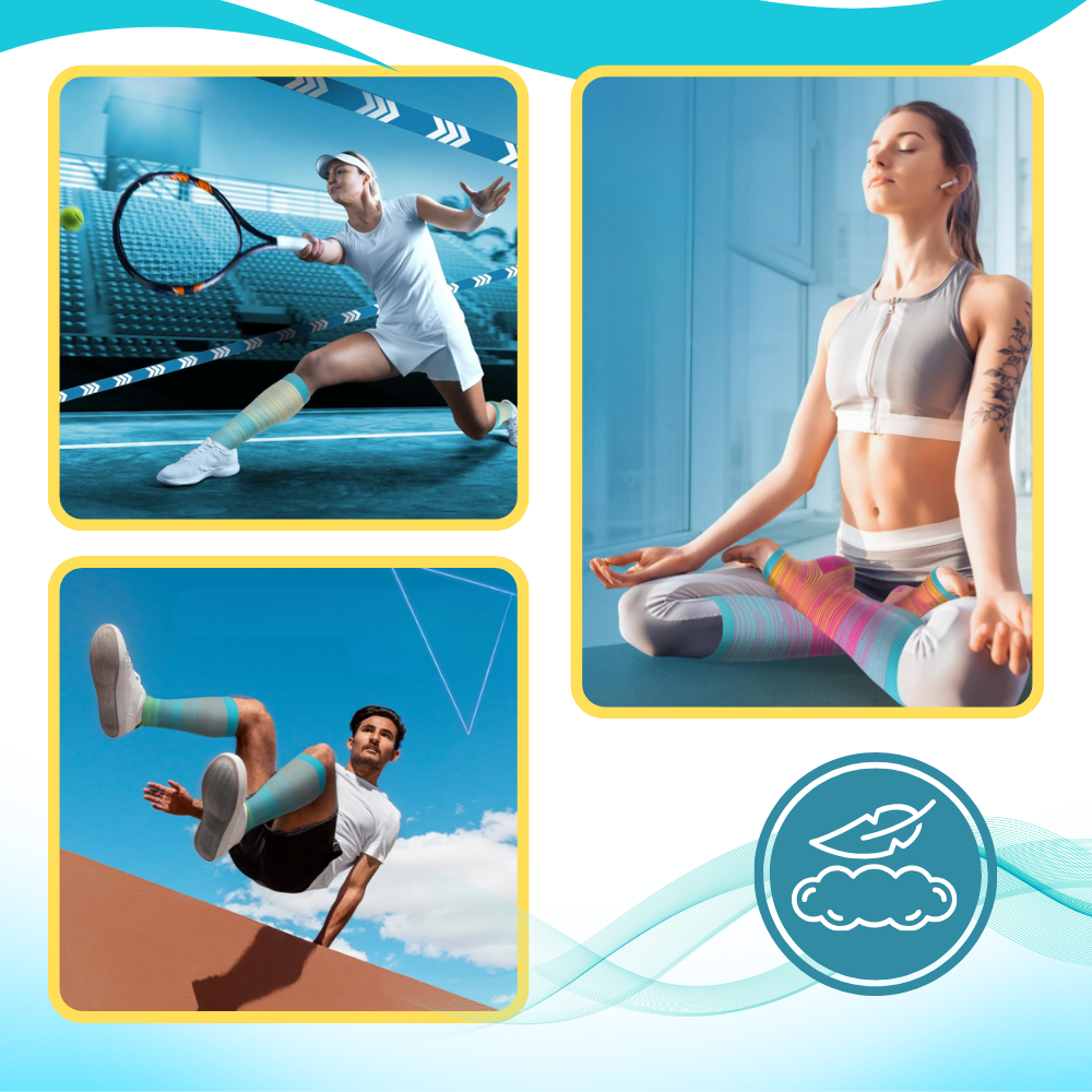 Elastic Open Toe Compression Sock - Ozerty