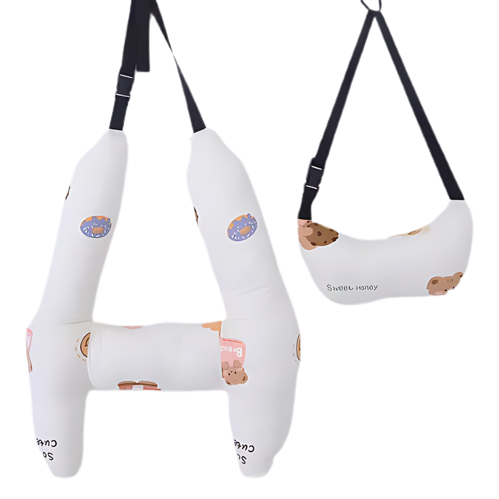 Ergonomic Support Travel Neck Pillow -Beige bear - Ozerty