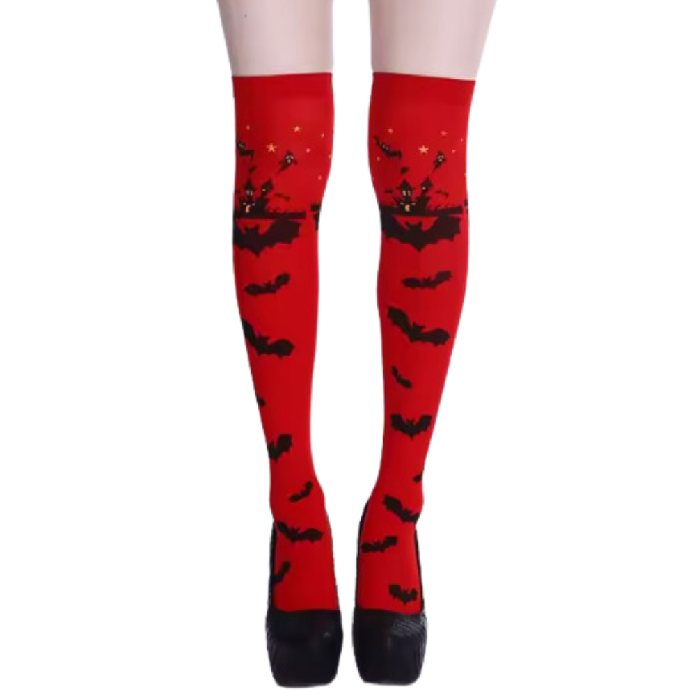 Festive Designs Halloween Compression Socks -Batstrut - Ozerty