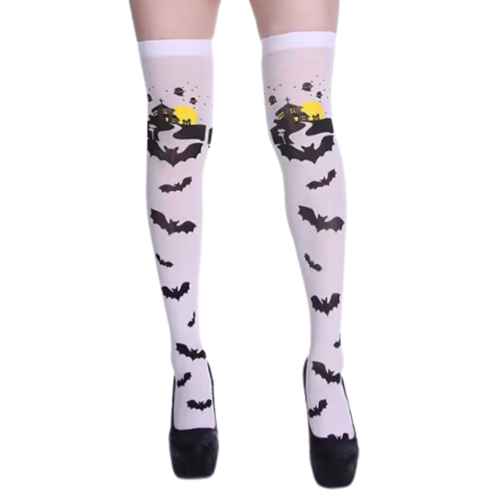 Festive Designs Halloween Compression Socks -Batty Night - Ozerty