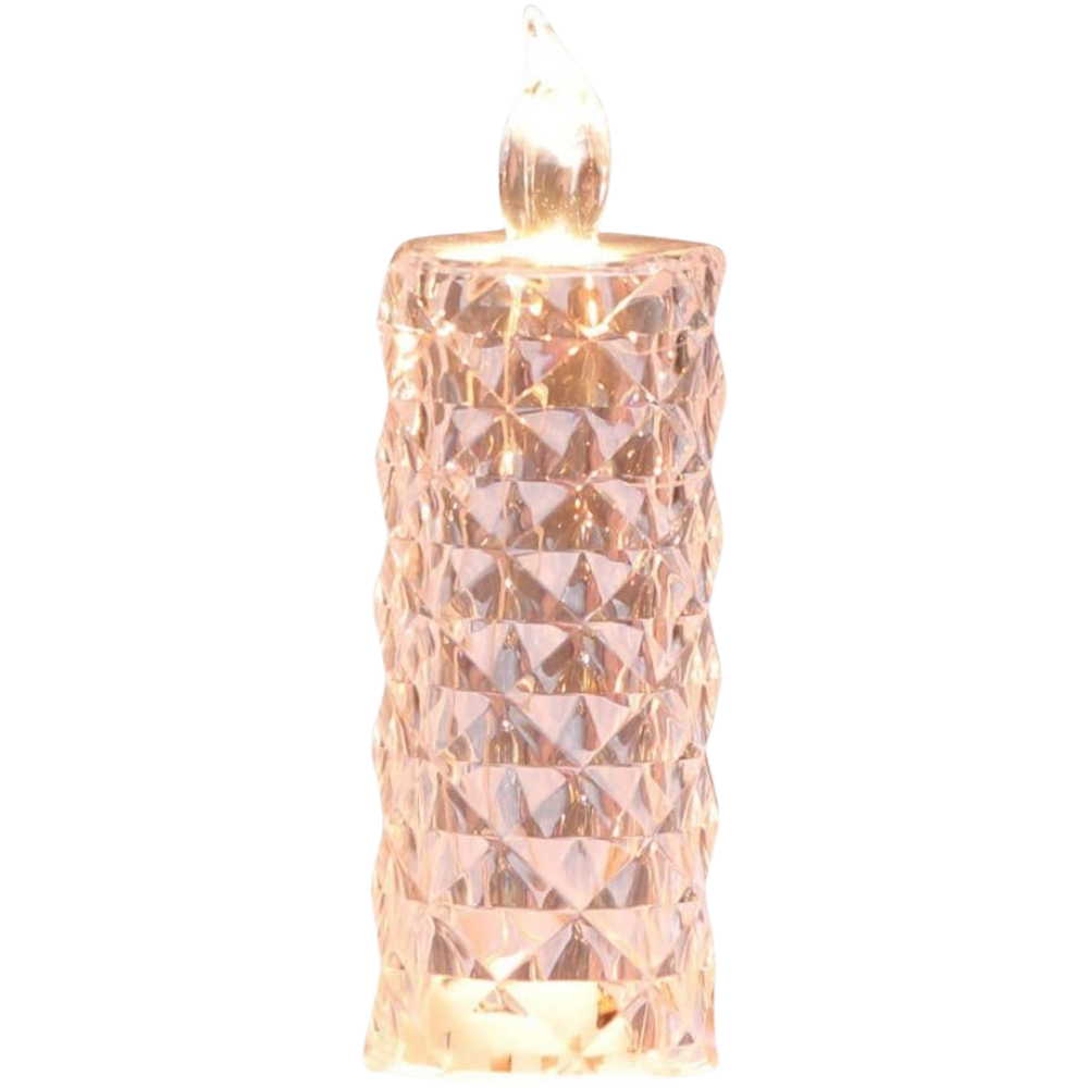 Flameless Crystal Candle Lamp -Warm White - Ozerty