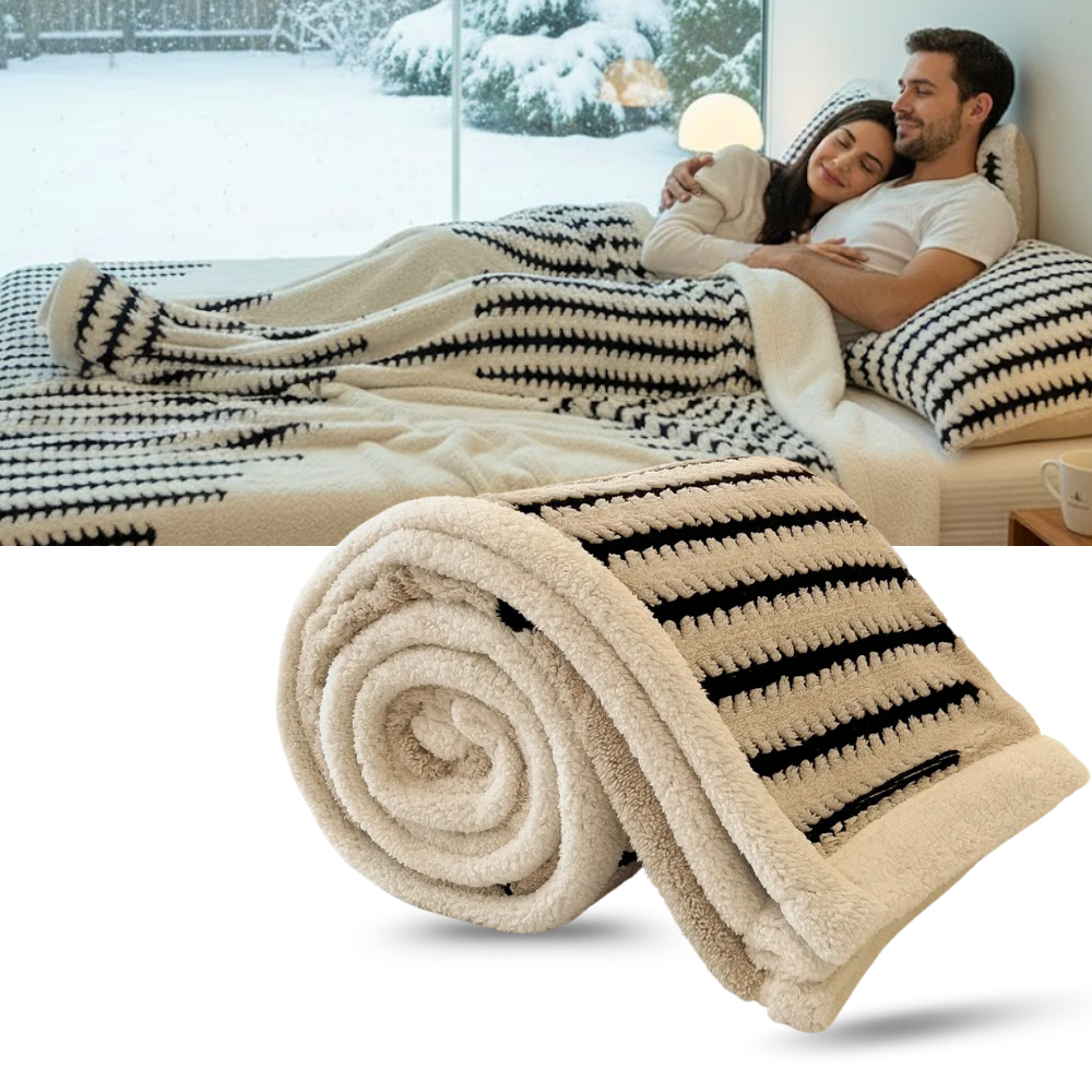 Fluffy Jacquard Winter Blanket - Ozerty