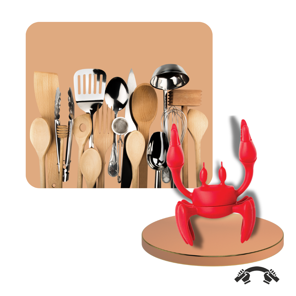 Fun Crab Non-Slip Spoon Holder - Ozerty