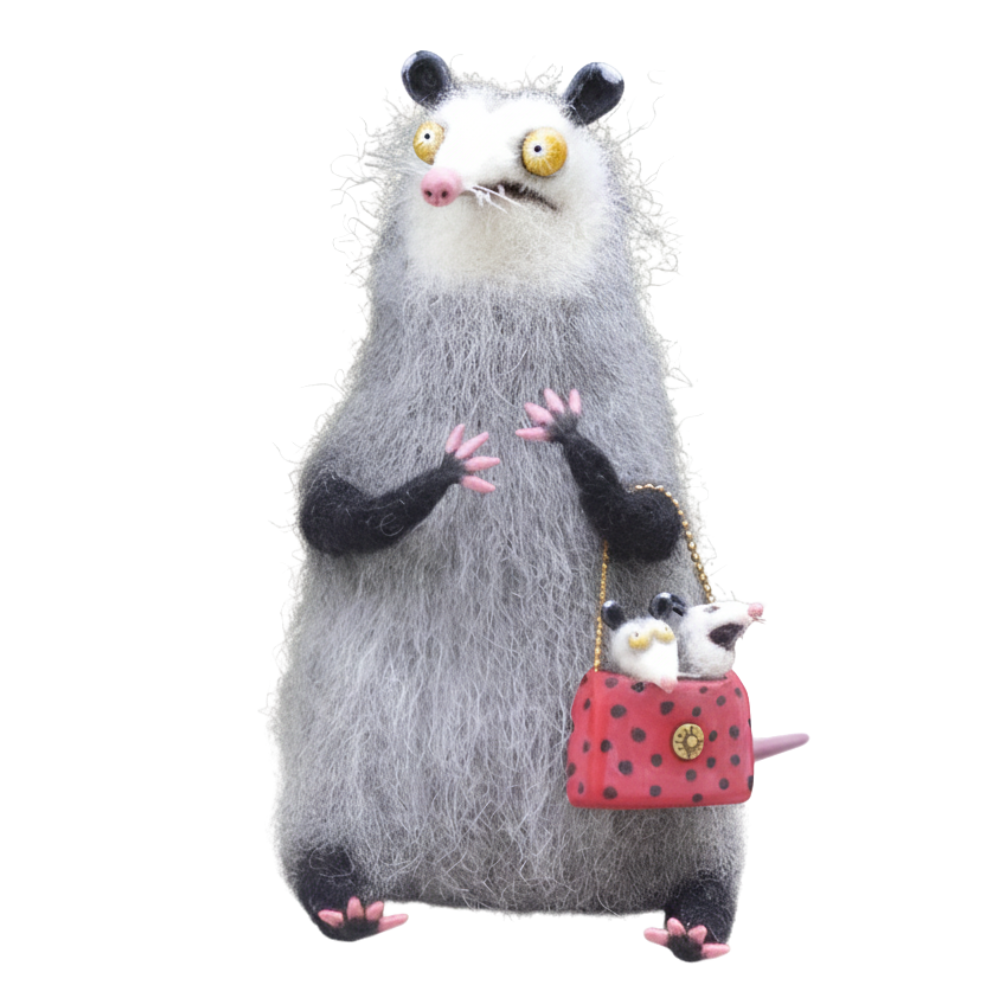 Funny Disheveled Decor Cat -Mouse - Ozerty