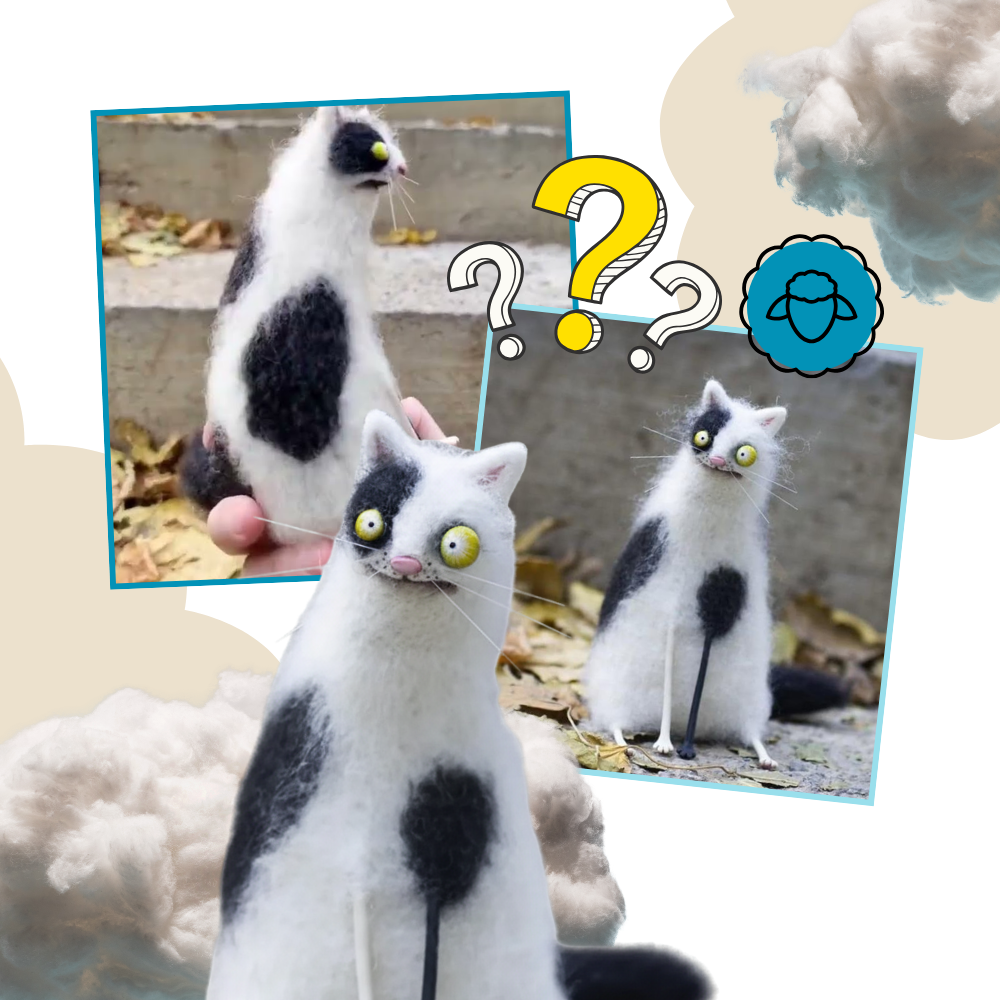 Funny Disheveled Decor Cat - Ozerty