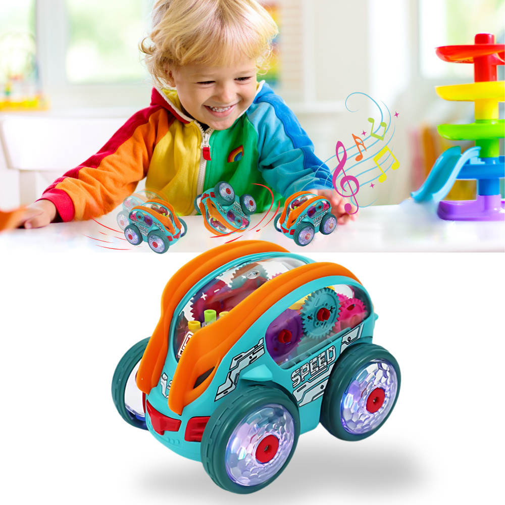 Gear-Powered Speedlite Toy Car - Ozerty