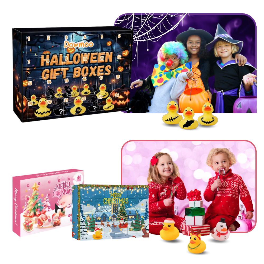 Halloween & Christmas Themed Duck Advent Calendar - Ozerty