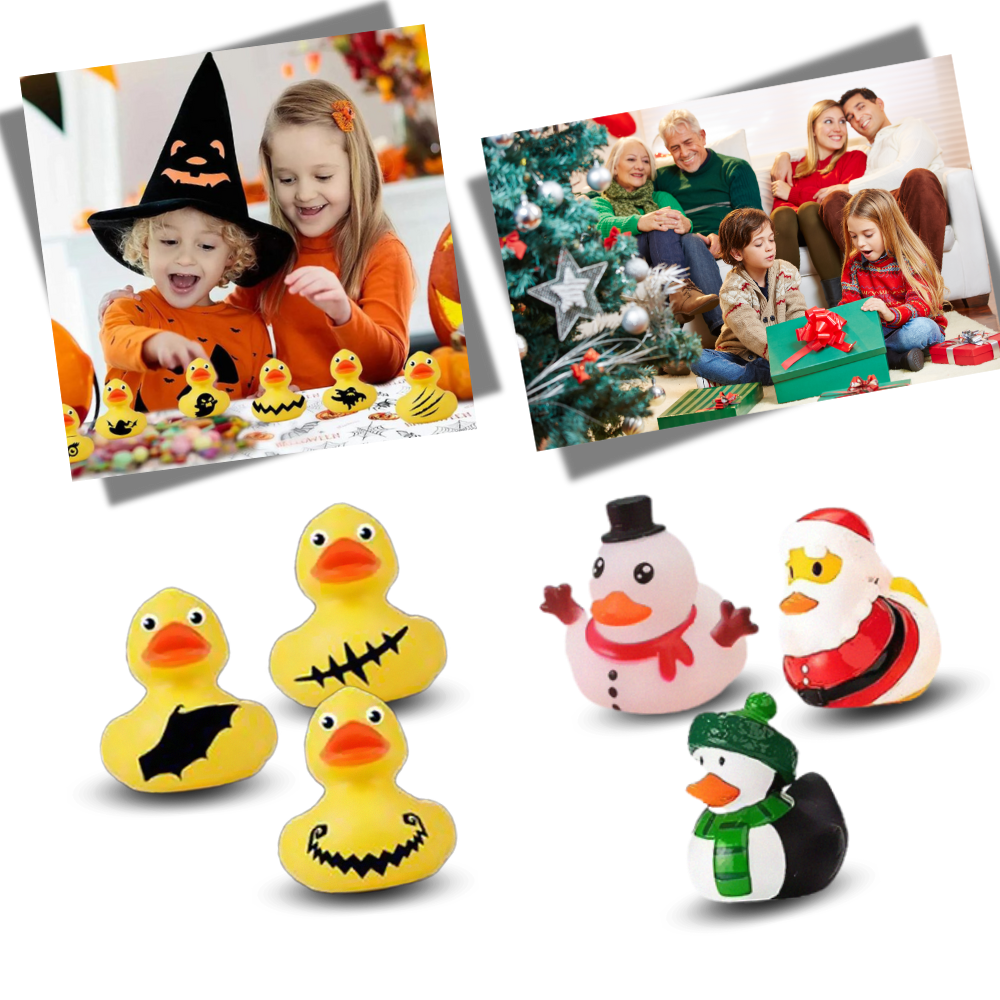 Halloween & Christmas Themed Duck Advent Calendar - Ozerty