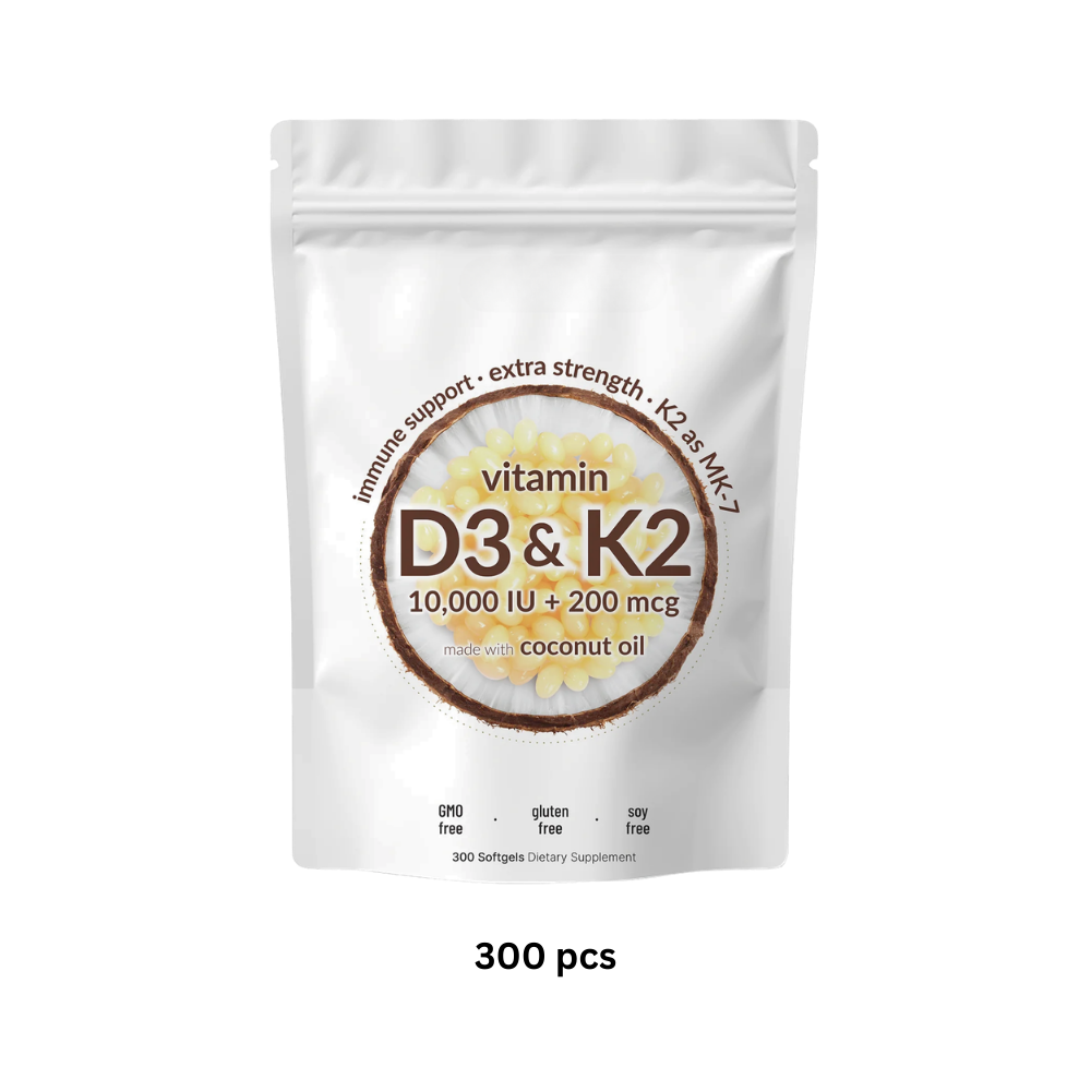 High-Potency D3 & K2 Softgels  - Ozerty