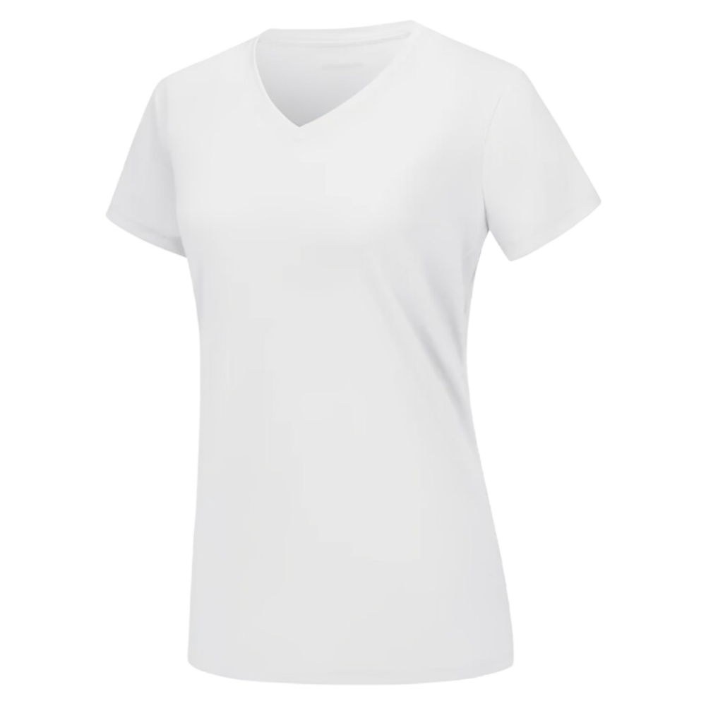 Instant Cooling V-neck Shirts Women -White - Ozerty