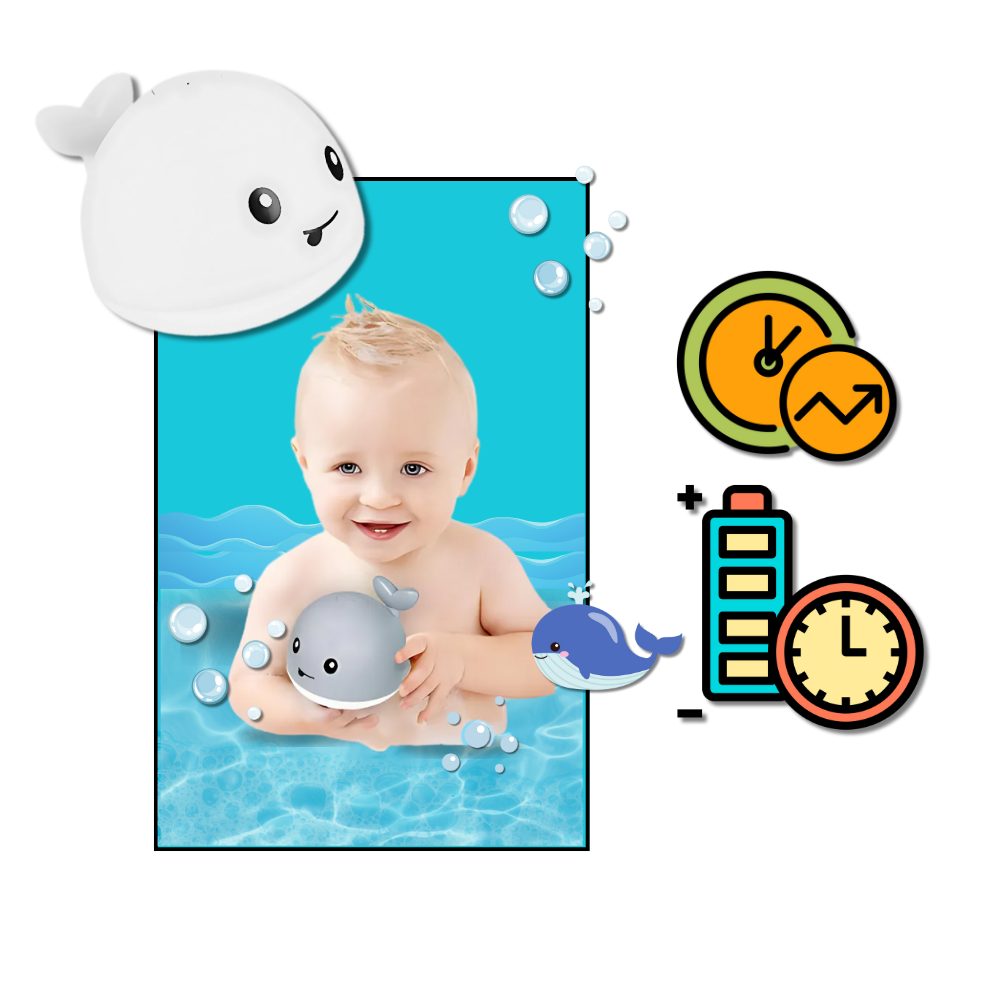 Interactive Whale Bath Toy With Lights - Ozerty