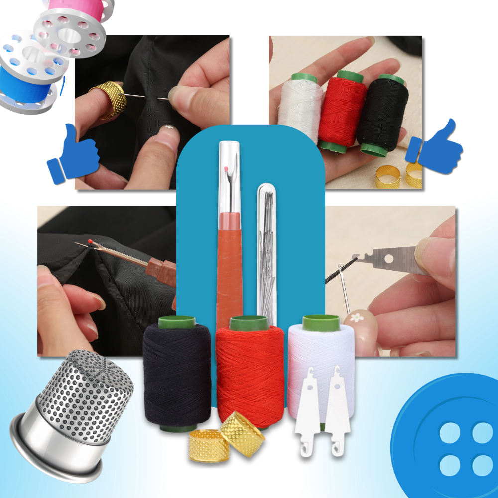 Large Eye Embroidery Needle Kit - Ozerty