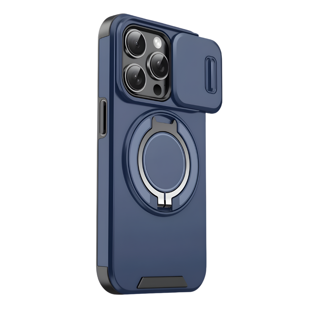 Magnetic Armor Iphone Case -Blue - Ozerty