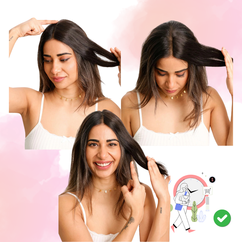 Natural Handwoven Hair Extension Clips - Ozerty