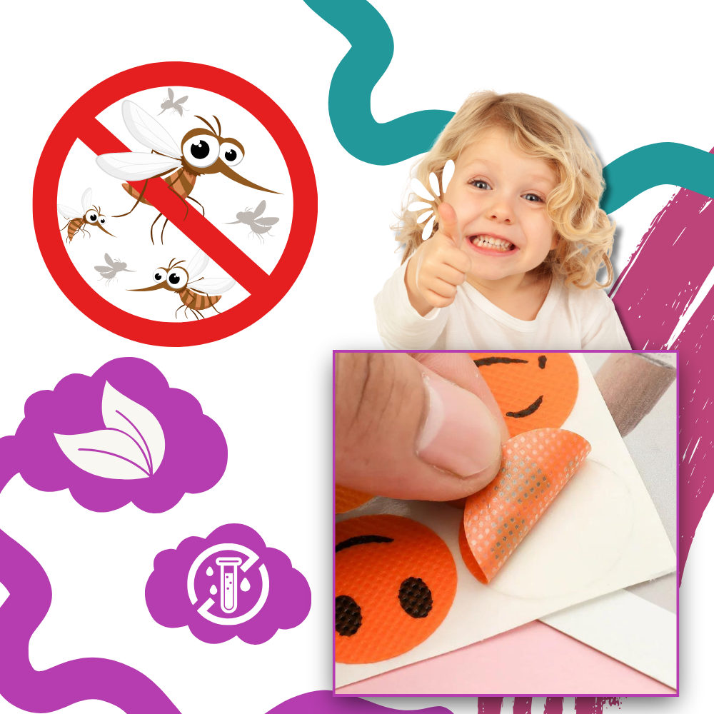 Natural Ingredients Mosquito Repellent Stickers - Ozerty