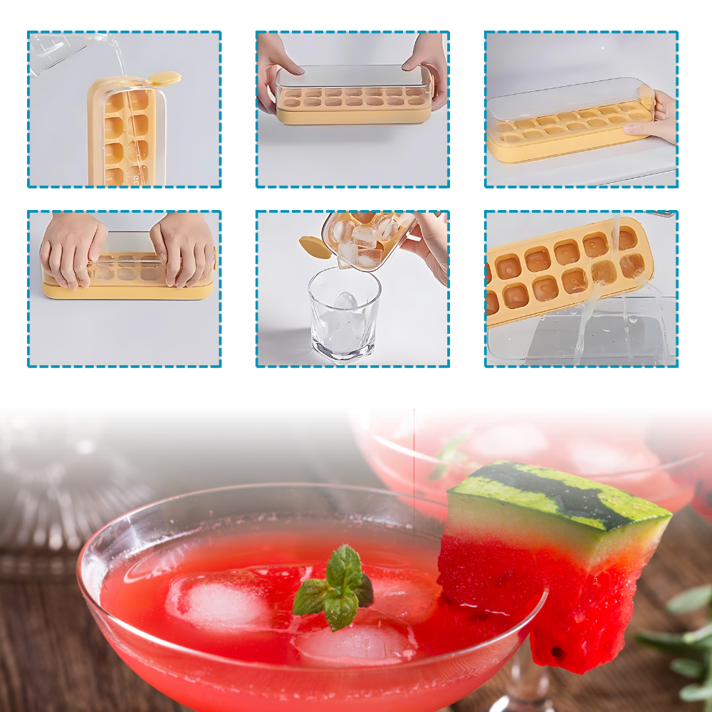 Non-stick Silicone Ice Cube Trays - Ozerty