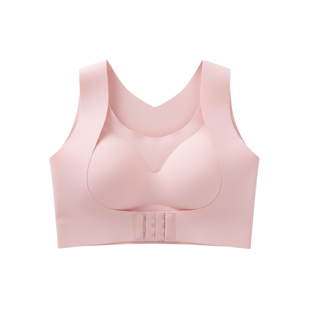 Posture Support Seamless Bra -Pink - Ozerty