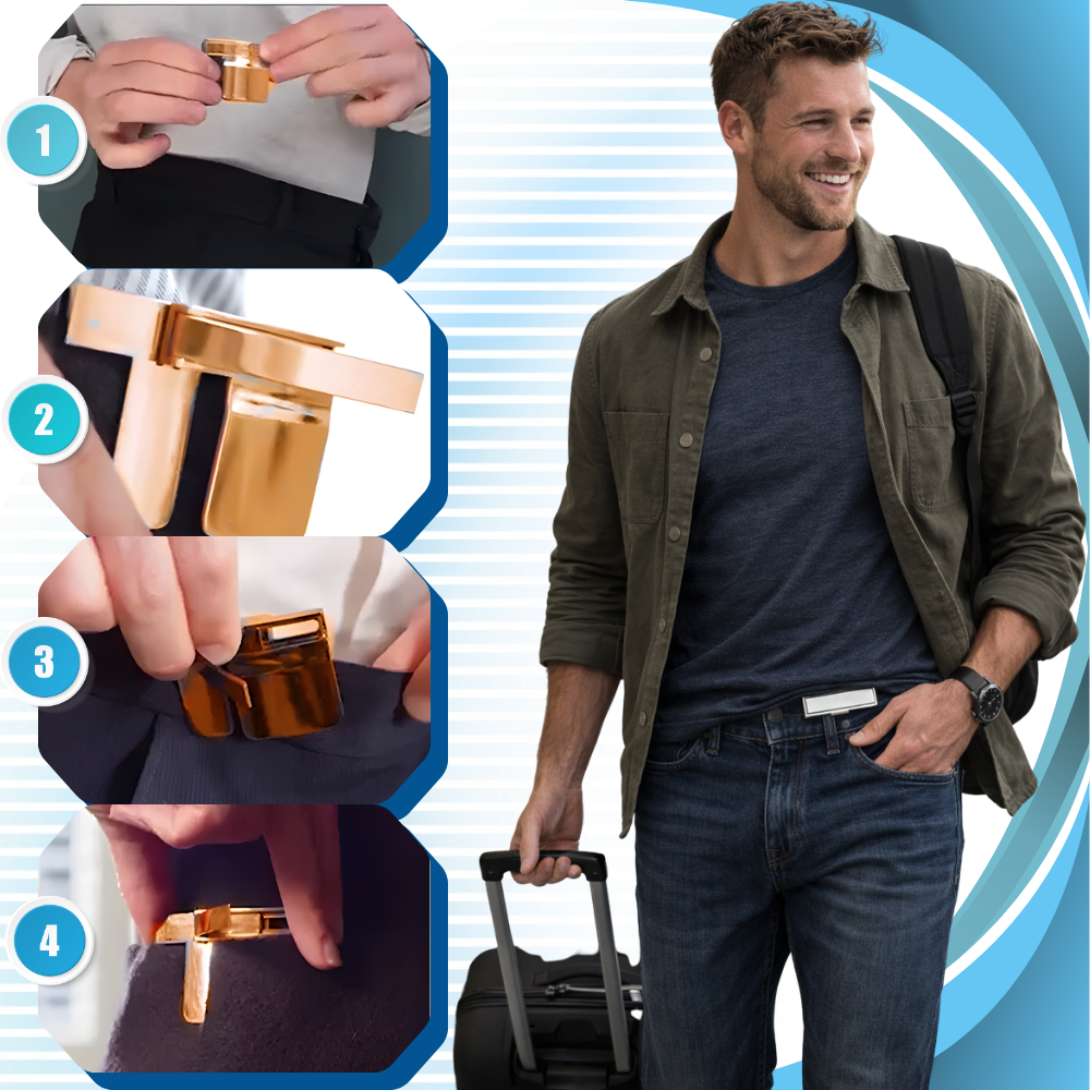 Precise Clean Tailor Invisible Clip Belt - Ozerty