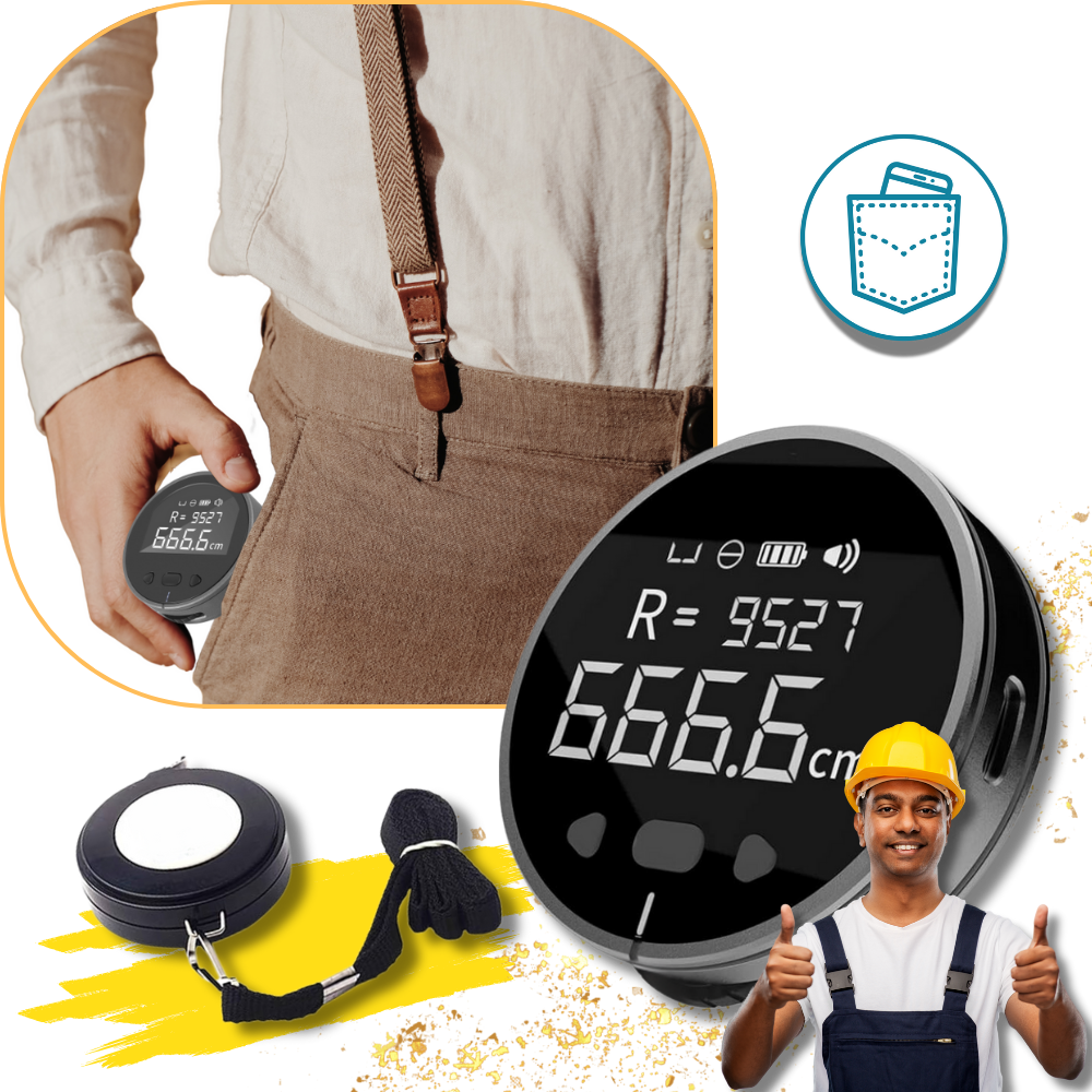 Precise Digital Measuring Tape - Ozerty