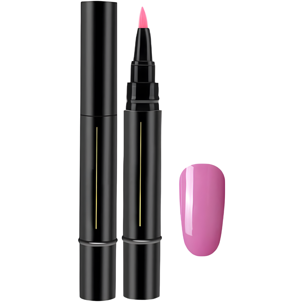 Quick Dry Nail Polish Pen -Mauve Pink - Ozerty