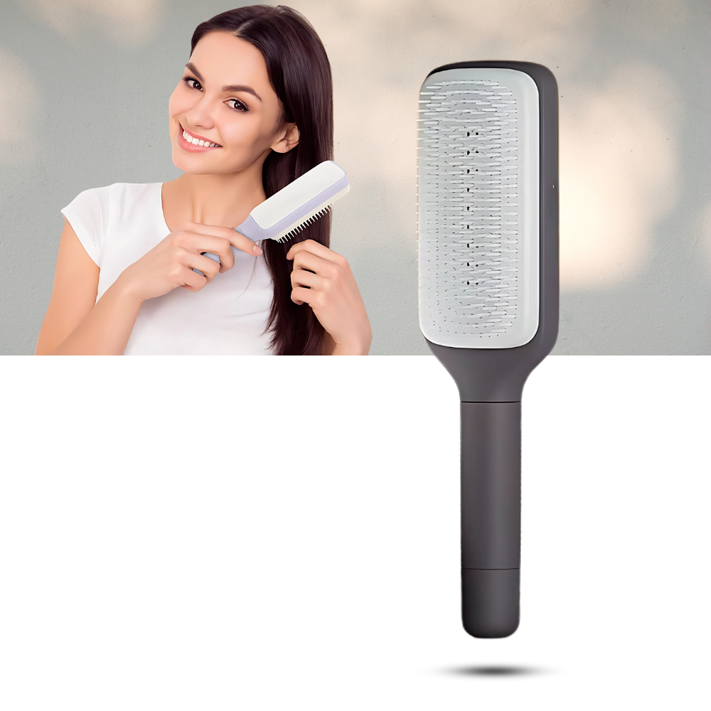 Scalp Massage Self-Cleaning Hair Brush - Ozerty