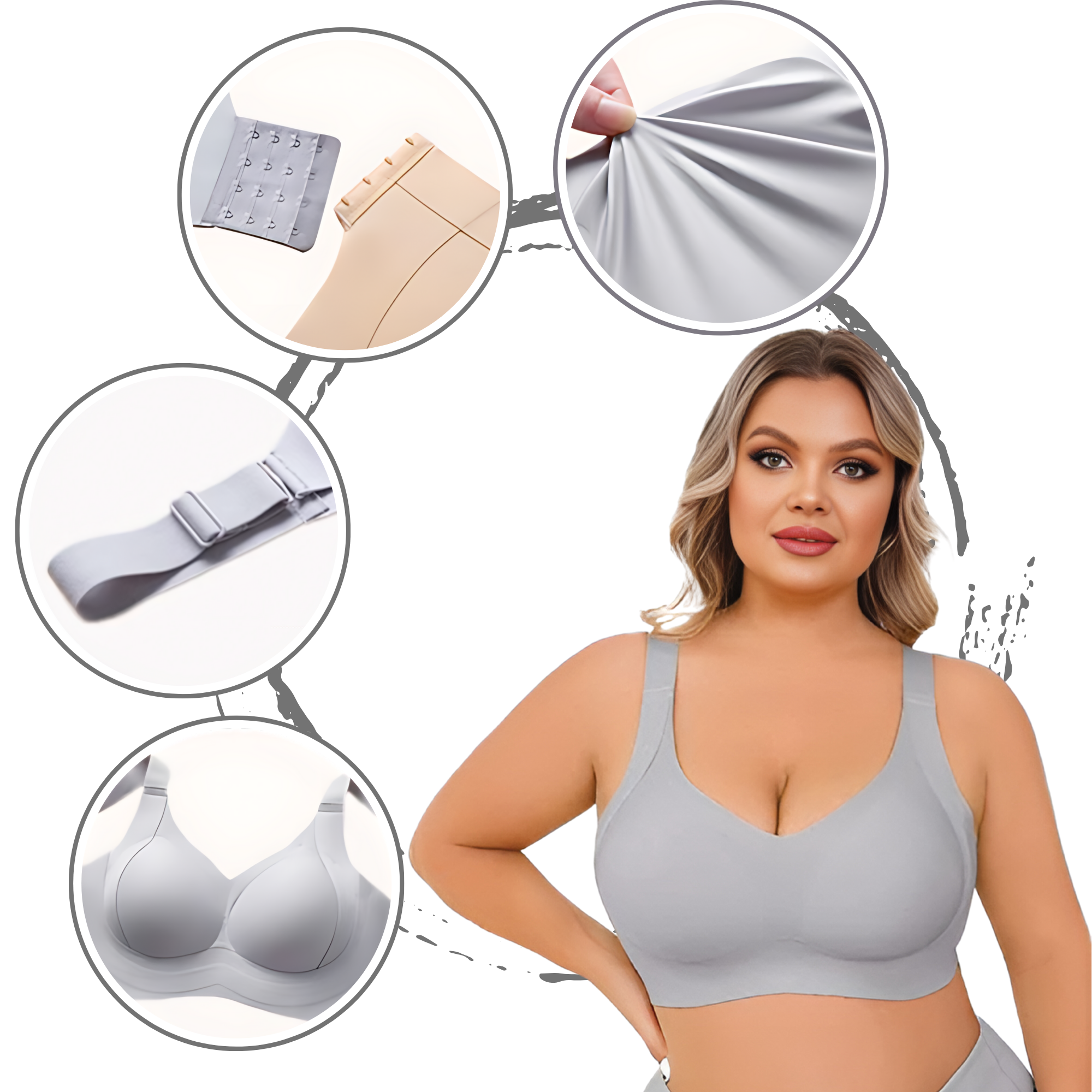 Seamless Breathable Shaper Bra - Ozerty