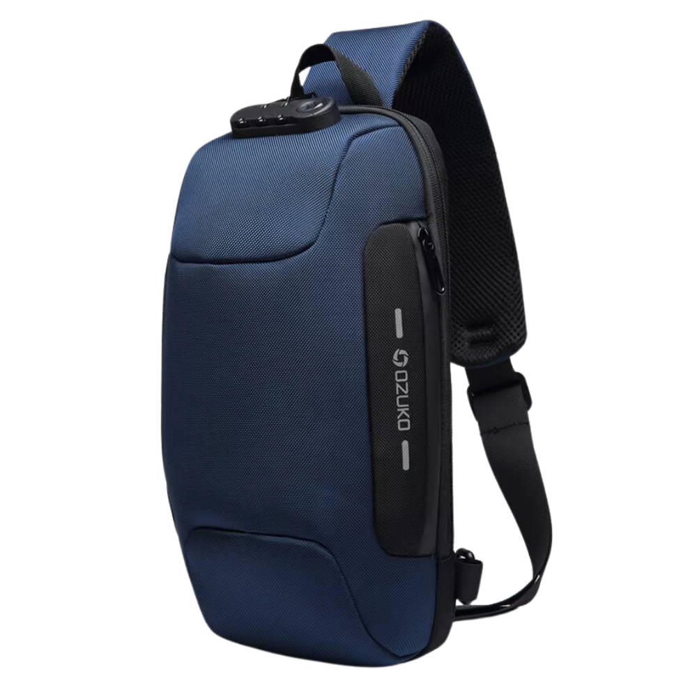 Secure Charge Crossbody Bag -Blue - Ozerty