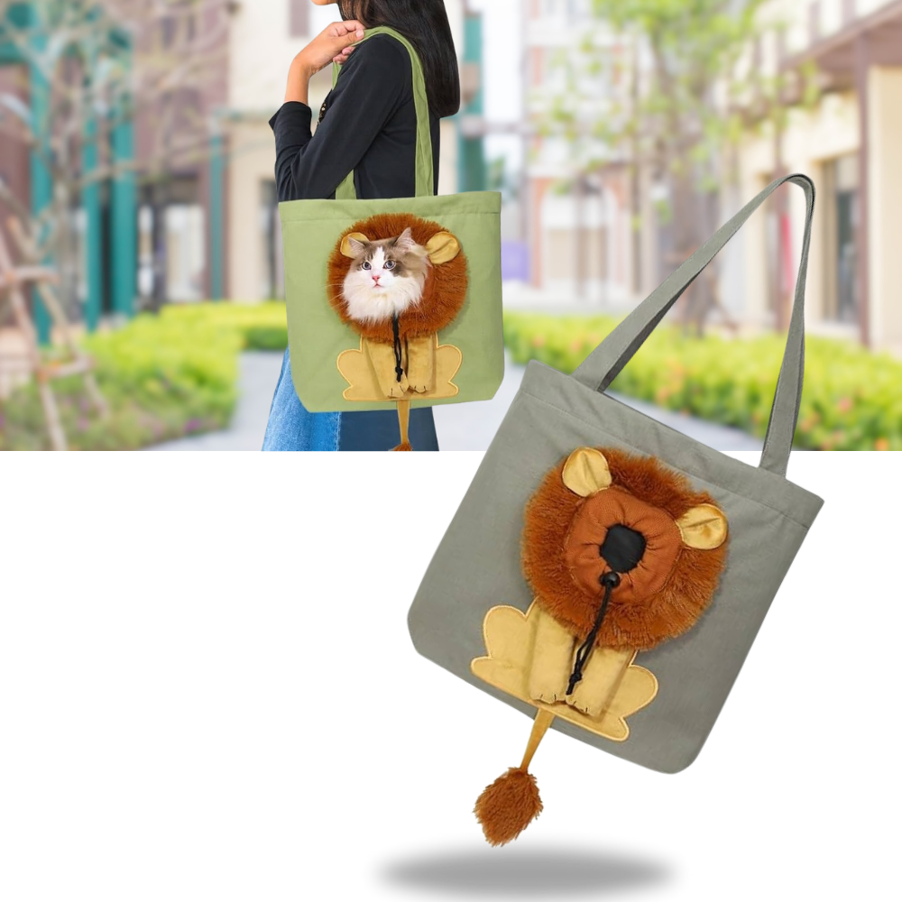 Soft & Breathable Lion Cat Bag - Ozerty