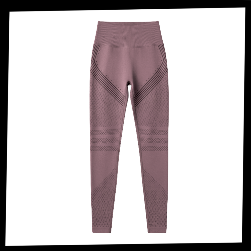 Stretchy Seamless Compression 3D Leggings - Ozerty