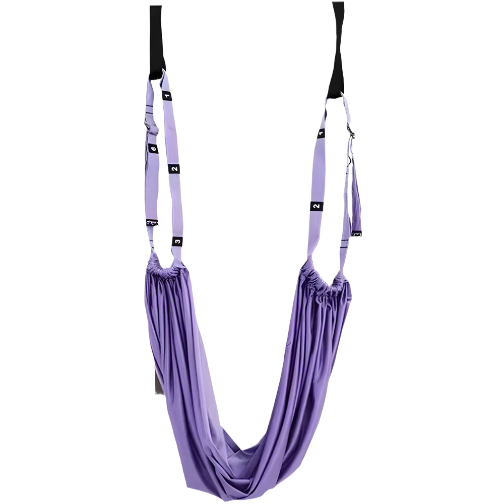 Strong Adjustable Yoga Hammock -Purple - Ozerty