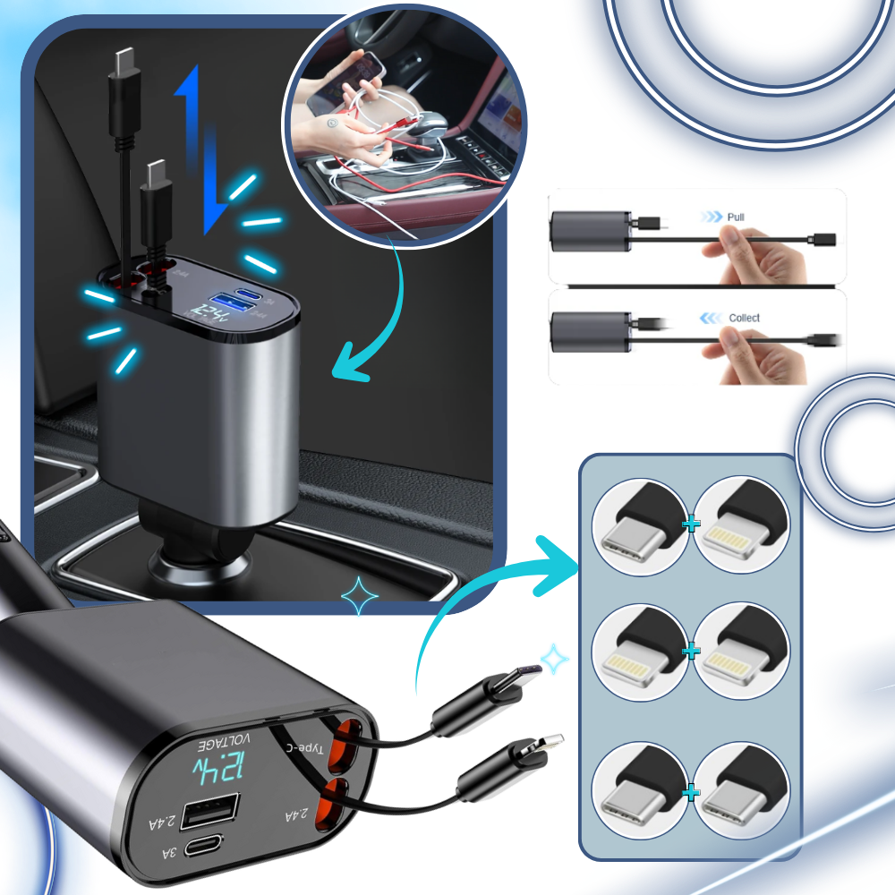 Telescopic Car Charging Station - Ozerty