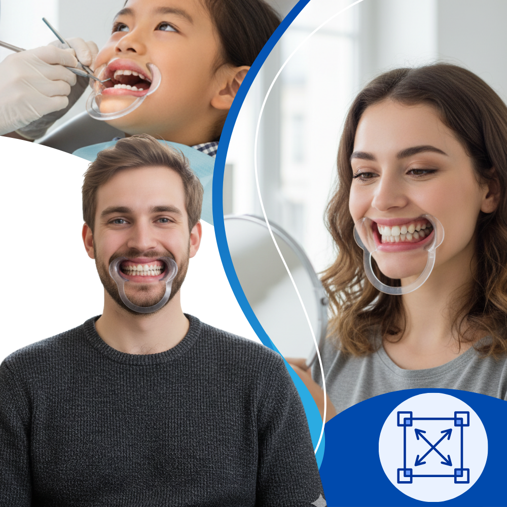 Transparent C-Shape Mouth Opener - Ozerty