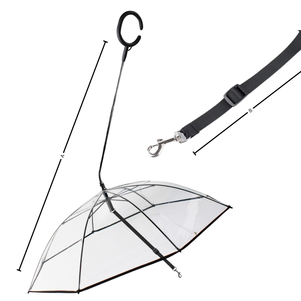 Transparent Dog Umbrella Leash - Ozerty