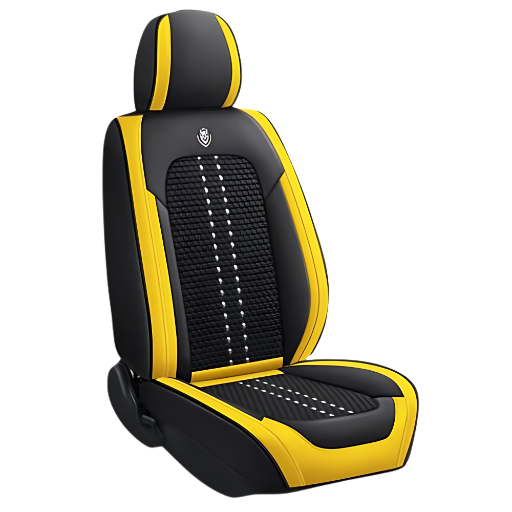 Waterproof Car Seat Protector -Black Yellow - Ozerty