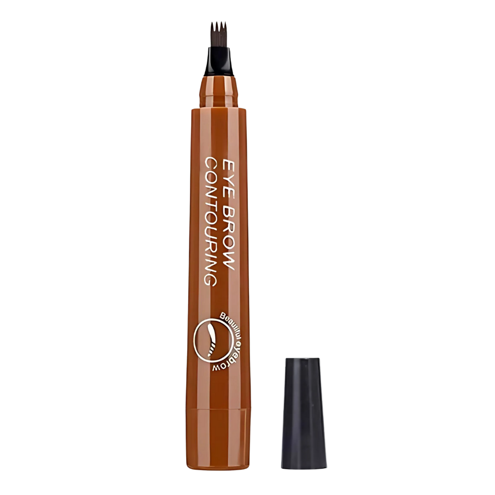 Waterproof Liquid Formula Eyebrow Pen  -Light Brown - Ozerty