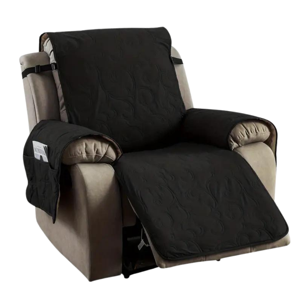 Waterproof Recliner Slipcover -Black - Ozerty