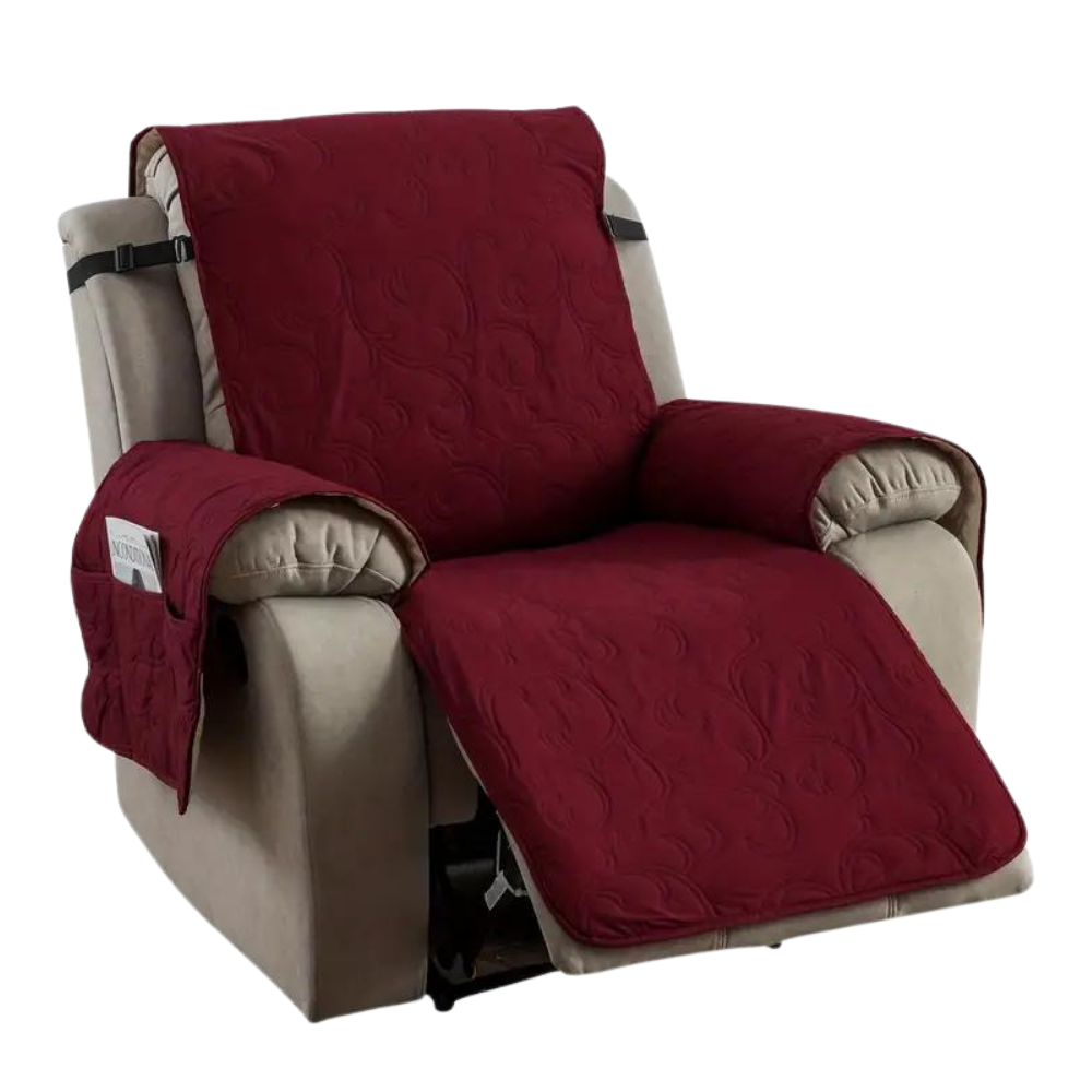 Waterproof Recliner Slipcover -Red Wine - Ozerty