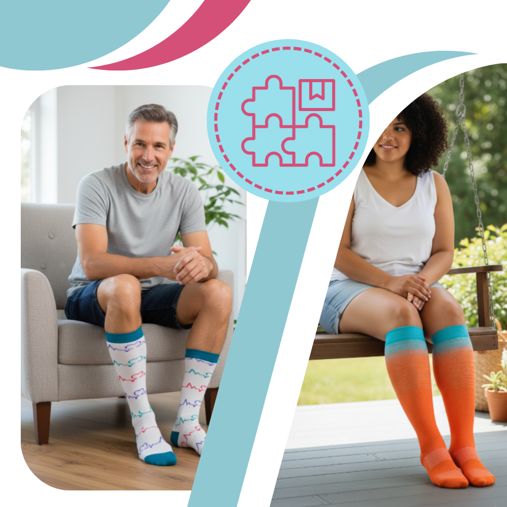 Wide Breathable Compression Sock - Ozerty