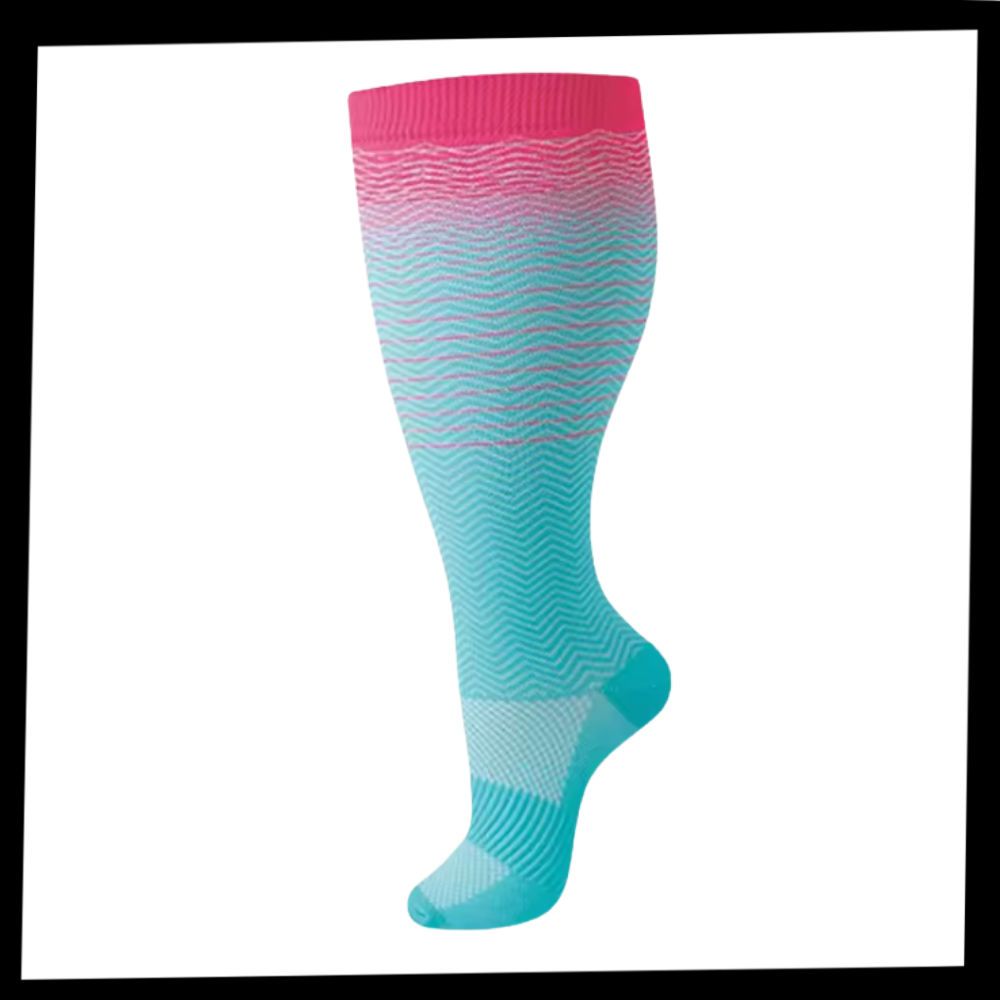 Wide Breathable Compression Sock - Ozerty
