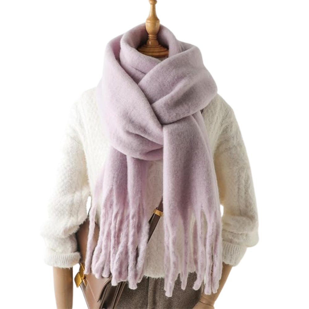 Women's Cozy Elegance Scarf -Dreamy Purple - Ozerty