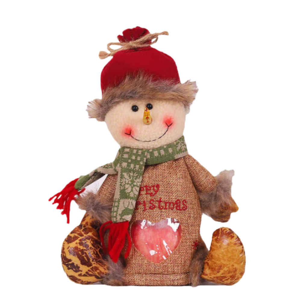 Zip Close Reusable Christmas Gift Bag -Snowman - Ozerty