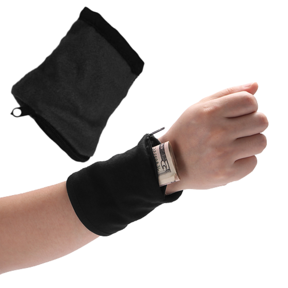 Wristband with Wallet Pocket