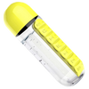 Plastic Water Bottle with Pill Box