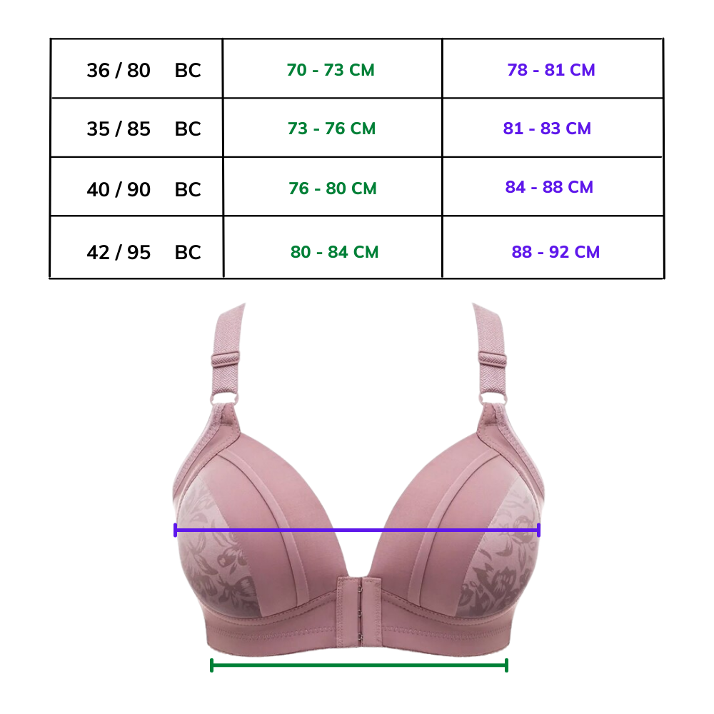 Popvcly Soft Touch Push Up Bra for Women,2Pack Front Closure Skin-friendly  Underwear 70-85B