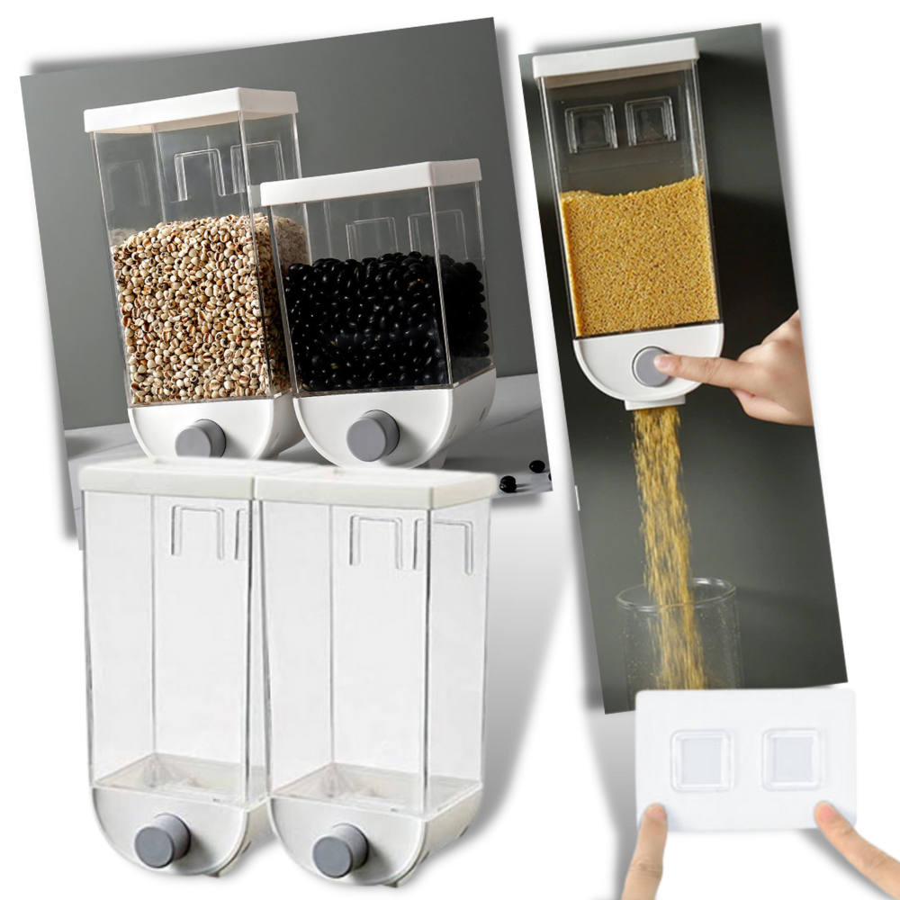 Adhesive Wall-Mounted Cereal Dispenser -