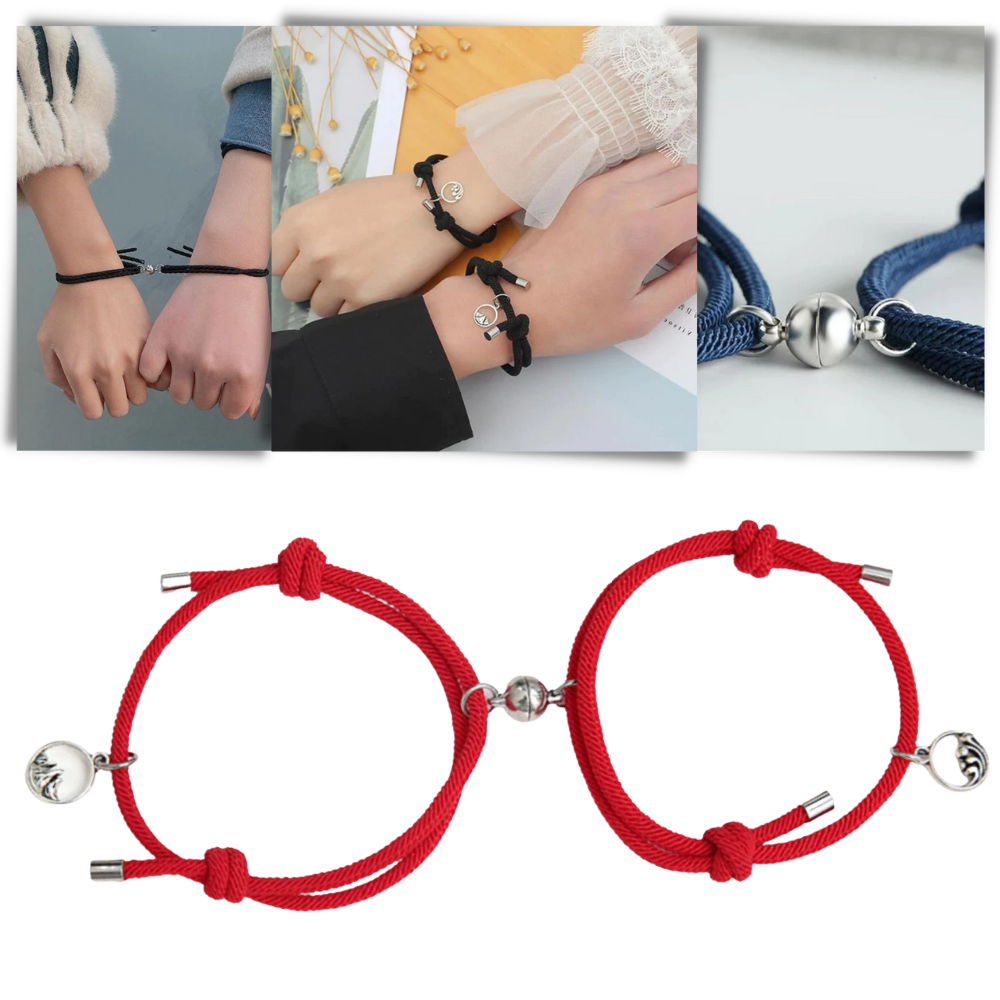 Set of 2 Magnetic Bracelets for Couples - Ozerty