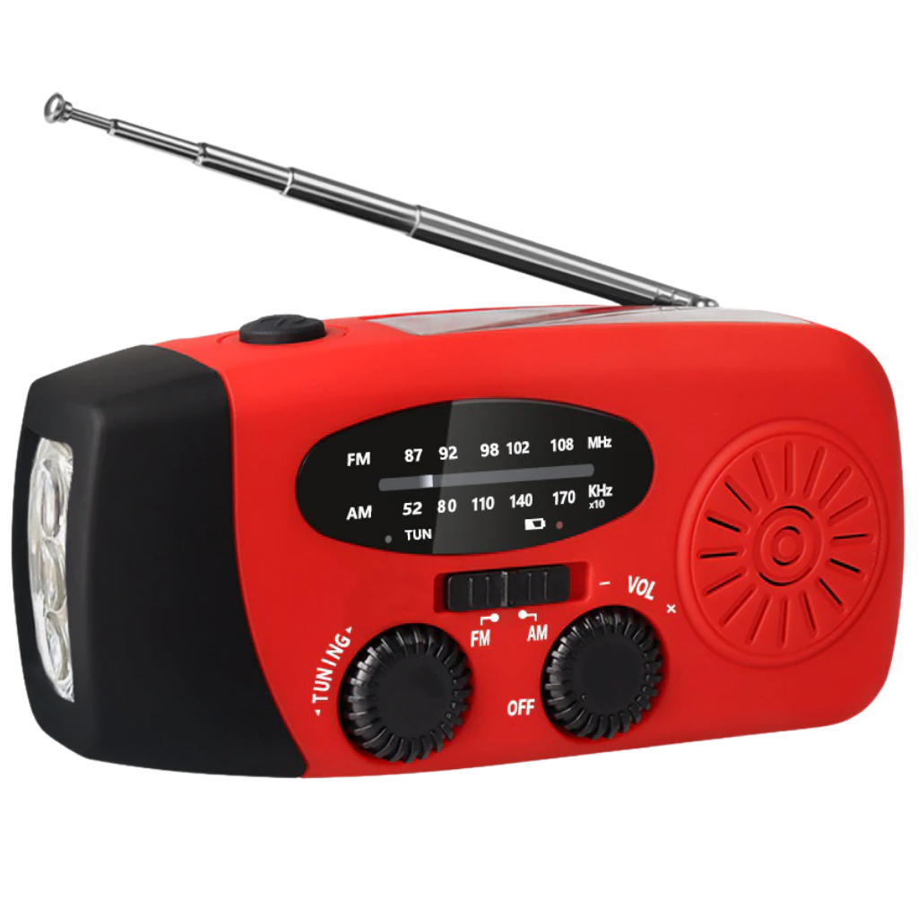 Multifunctional Hand Radio Solar Crank Dynamo Powered FM/AM/WB/NOAA Weather  Radio Use Emergency LED Flashlight and Power Bank