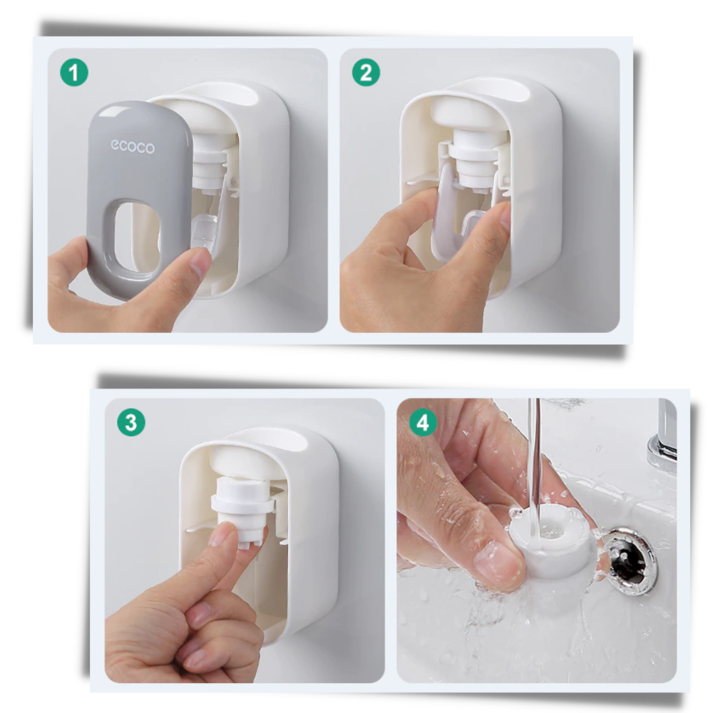 Wall-Mounted Toothpaste Dispenser