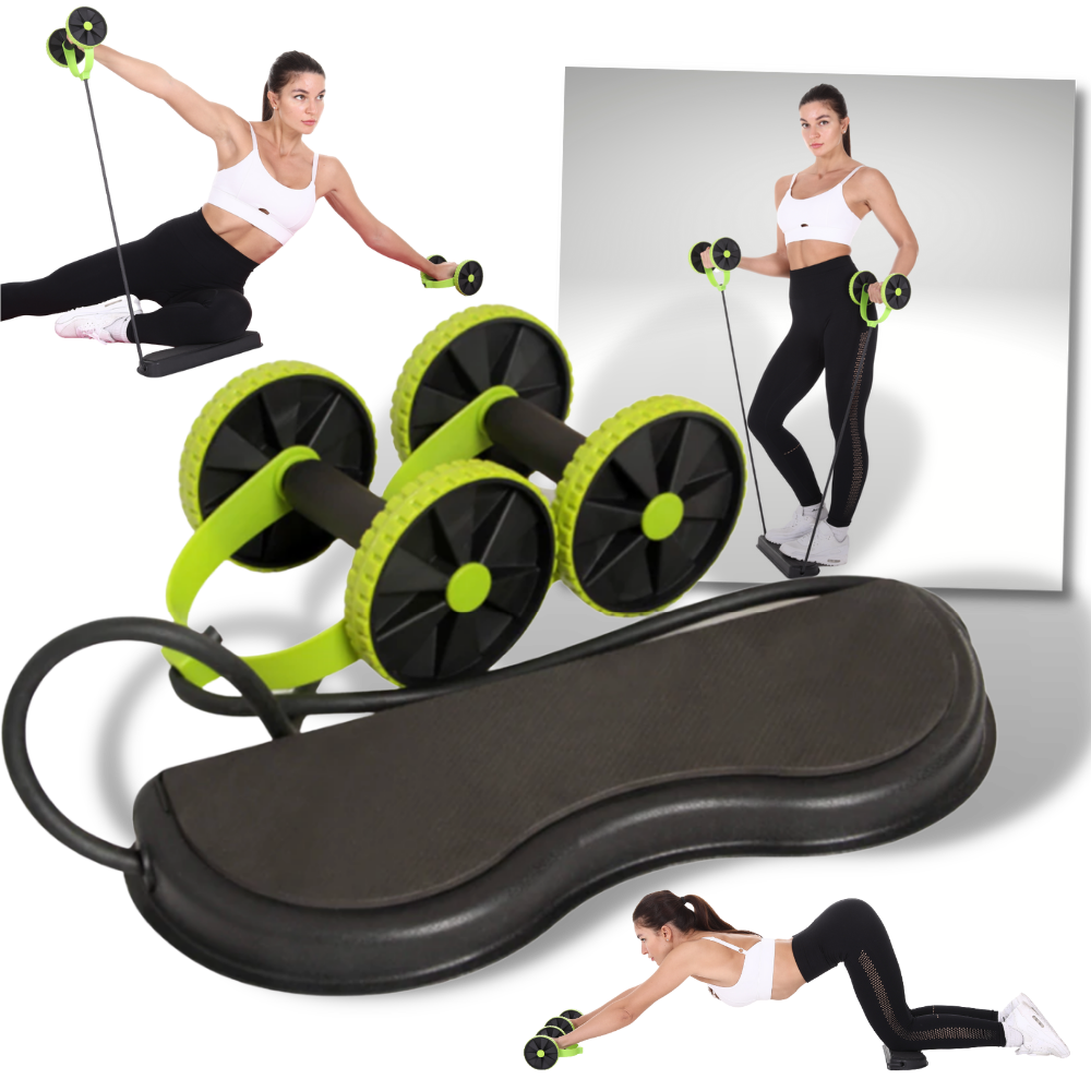 Abdominal Rollers with Resistance Bands - Ozerty