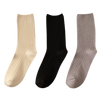 3 Pairs Ribbed Cotton Socks for Women